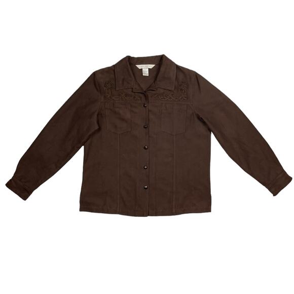 Napa Valley Suede Western Shirt - Picture 1 of 5